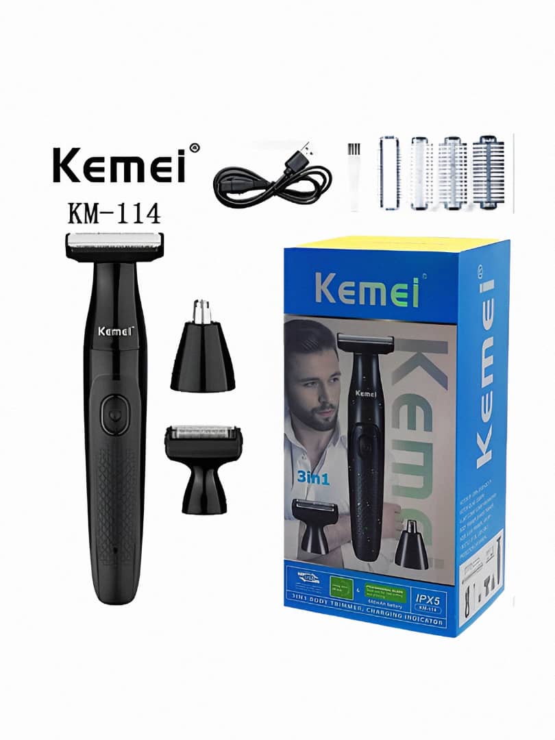 ماشین اصلاح موی بدن و صورت کیمی مدل KM-114